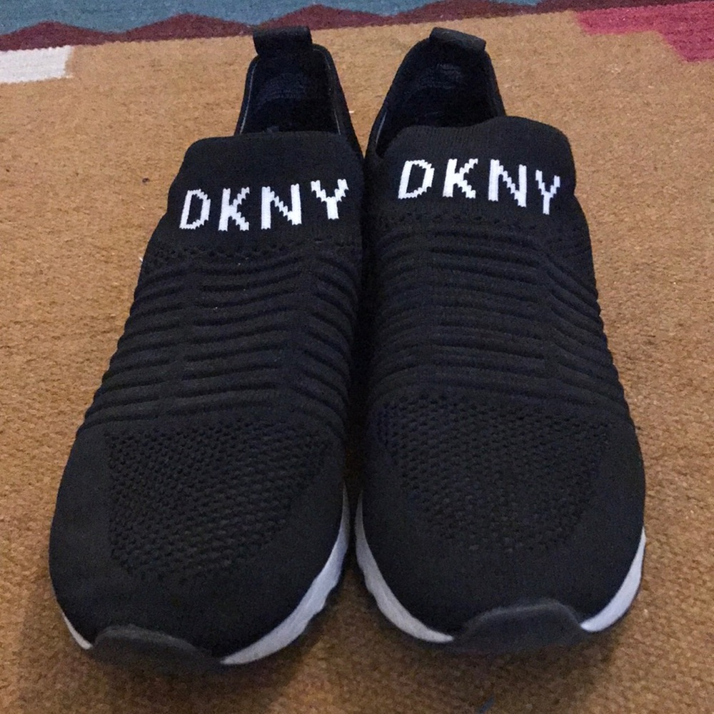 DKNY Black Slip-On Sneakers